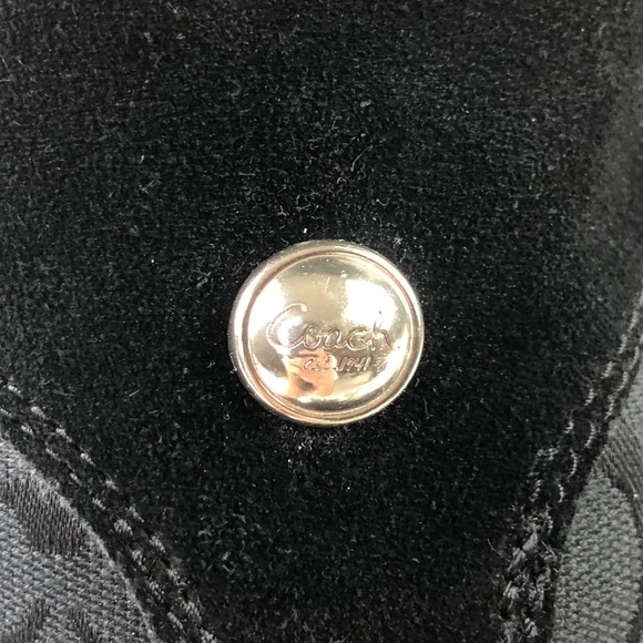 Coach Meyer Black Suede Shearling Signature C Boots - Picture 8 of 13